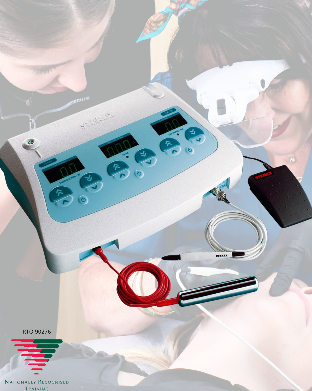 Sterex SX-B Machine + SHBBHRS013 Electrolysis Course Bundle